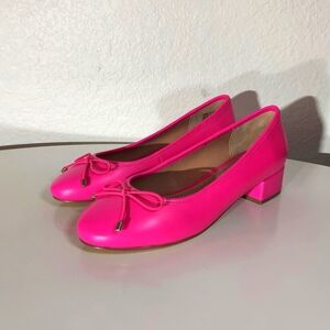 STEVE MADDEN Cherish Pink Leather Low Block Heel Pump Women's Size 6.5 M